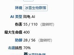 泰拉瑞亚冰雪陆龟捕捉地点与属性掉落全解析：冰雪陆龟究竟隐藏何处？