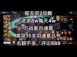 极无双2金将自选攻略：解析最佳武将选择策略与优势，助力你的游戏生涯飞跃发展