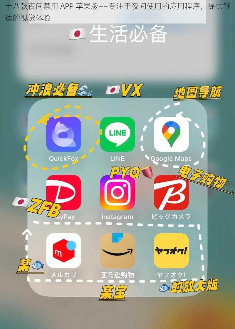 十八款夜间禁用 APP 苹果版——专注于夜间使用的应用程序，提供舒适的视觉体验