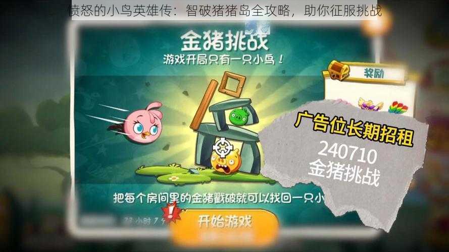 愤怒的小鸟英雄传：智破猪猪岛全攻略，助你征服挑战