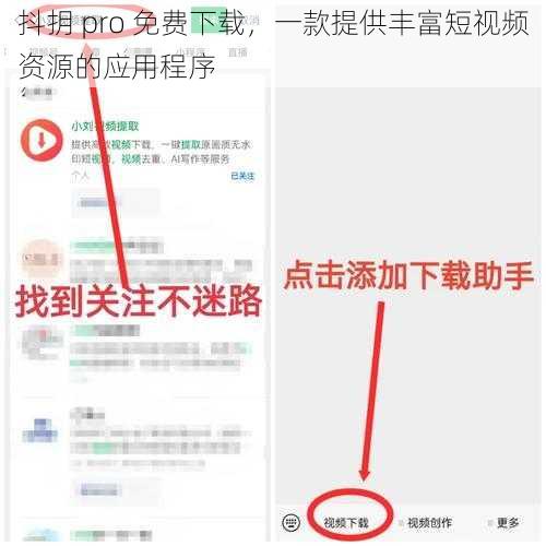 抖抈 pro 免费下载，一款提供丰富短视频资源的应用程序