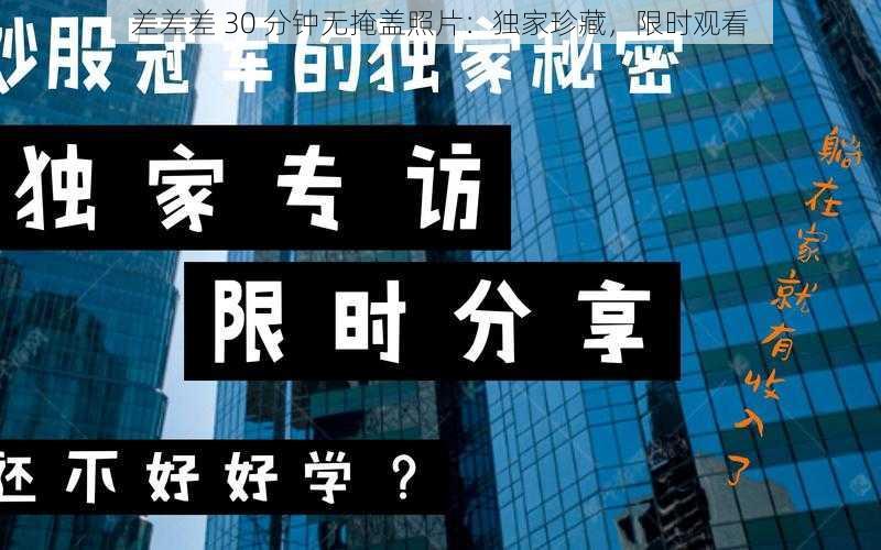 差差差 30 分钟无掩盖照片：独家珍藏，限时观看