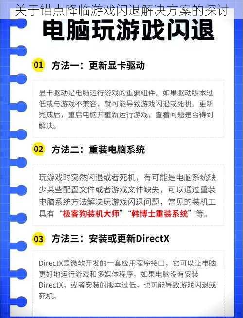 关于锚点降临游戏闪退解决方案的探讨