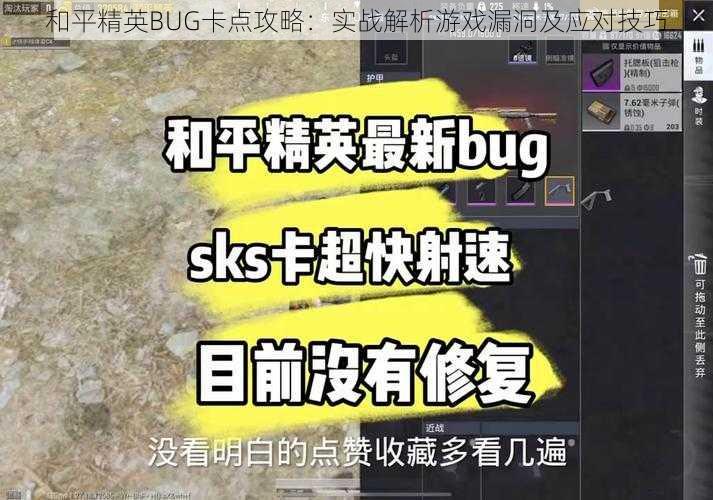 和平精英BUG卡点攻略：实战解析游戏漏洞及应对技巧