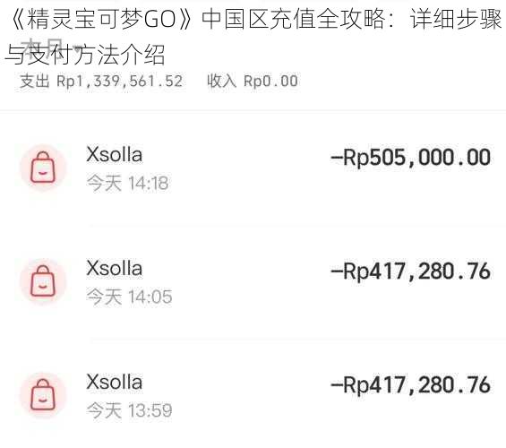 《精灵宝可梦GO》中国区充值全攻略：详细步骤与支付方法介绍