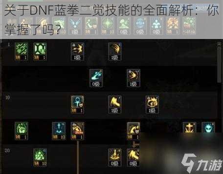 关于DNF蓝拳二觉技能的全面解析：你掌握了吗？