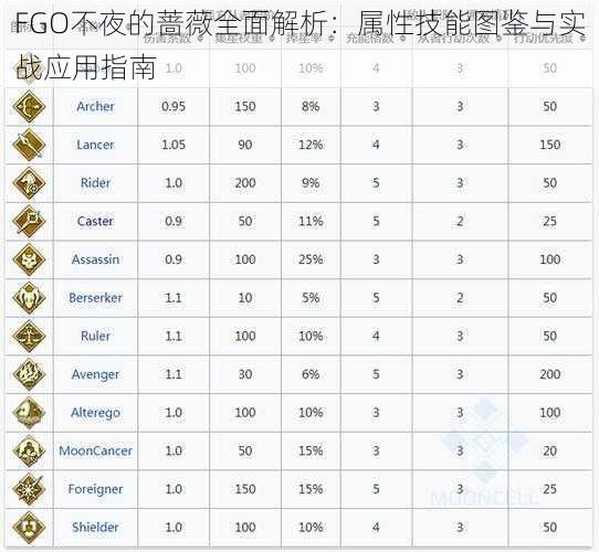 FGO不夜的蔷薇全面解析：属性技能图鉴与实战应用指南