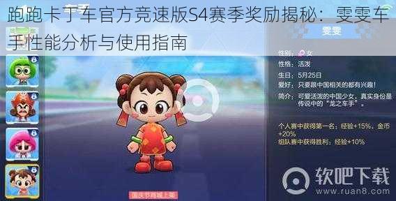 跑跑卡丁车官方竞速版S4赛季奖励揭秘：雯雯车手性能分析与使用指南