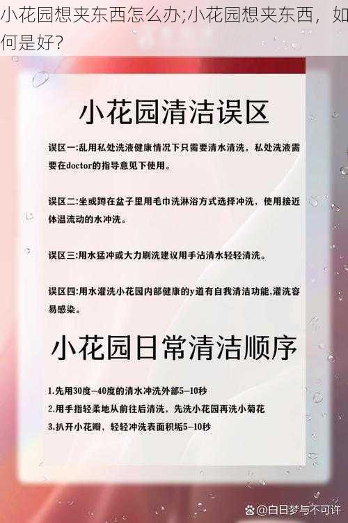 小花园想夹东西怎么办;小花园想夹东西，如何是好？