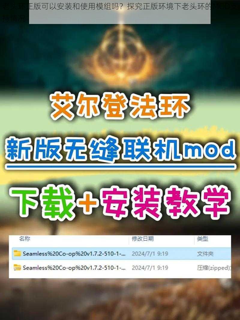 老头环正版可以安装和使用模组吗？探究正版环境下老头环的MOD支持情况