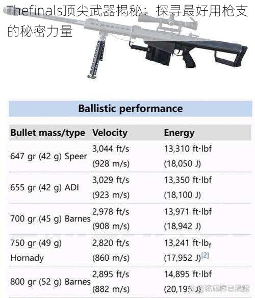 Thefinals顶尖武器揭秘：探寻最好用枪支的秘密力量