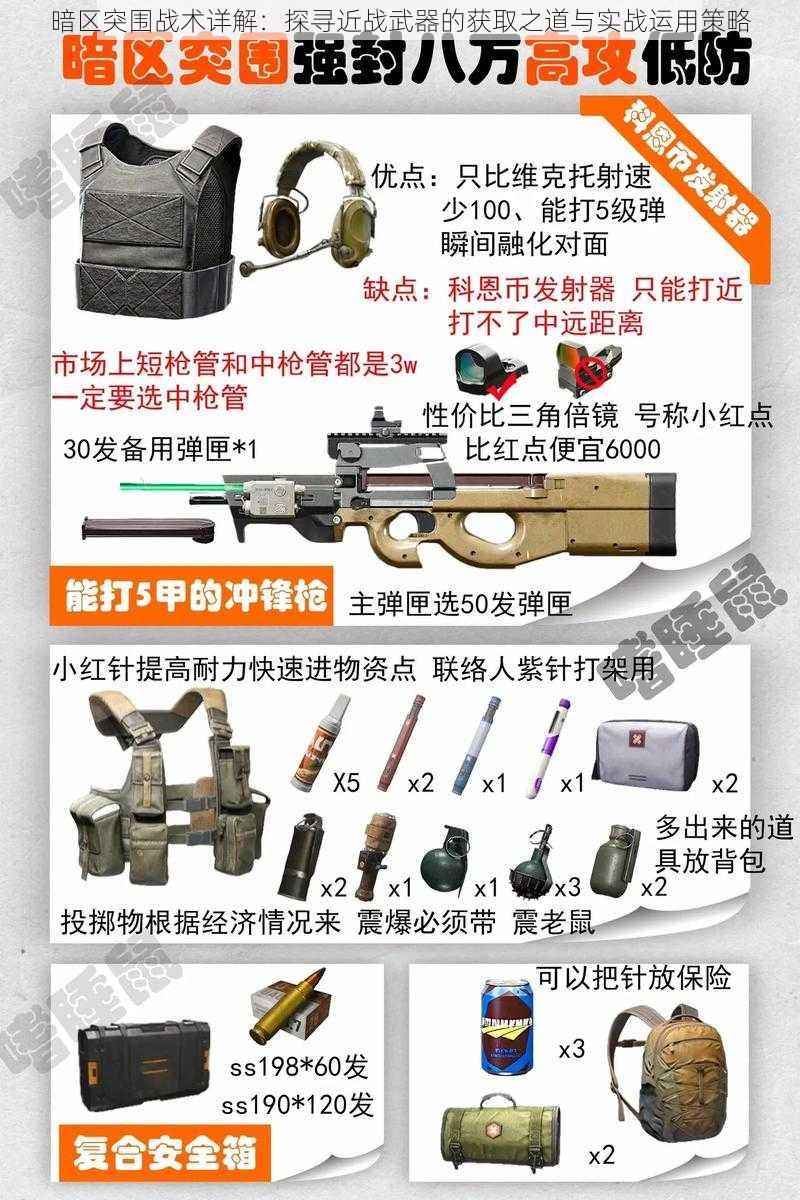 暗区突围战术详解：探寻近战武器的获取之道与实战运用策略