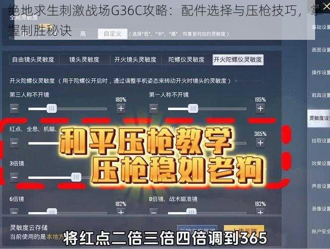 绝地求生刺激战场G36C攻略：配件选择与压枪技巧，掌握制胜秘诀