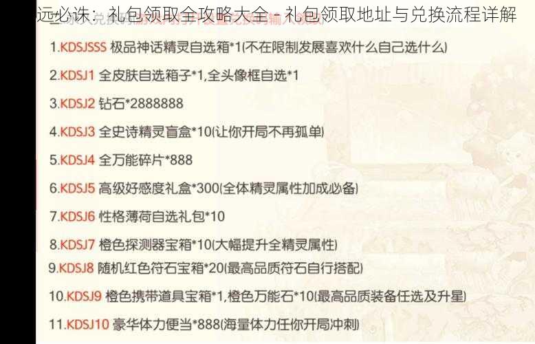 虽远必诛：礼包领取全攻略大全 - 礼包领取地址与兑换流程详解